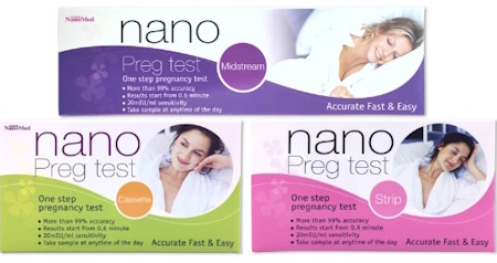 3. Nano Preg Test ชุดตรวจการตั้งครรภ์ด้วยปัสสาวะ (แบบจุ่ม) 3. Nano Preg Test ชุดตรวจการตั้งครรภ์ด้วยปัสสาวะ (แบบจุ่ม)