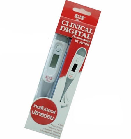 5. SOS Plus Clinical Digital Thermometer รุ่น BT A21CN 5. SOS Plus Clinical Digital Thermometer รุ่น BT A21CN