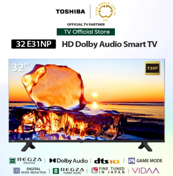 No.1 Toshiba TV 32E31MP ทีวี 32 นิ้ว HD Wifi รุ่น Dolby Audio Smart TV No.1 Toshiba TV 32E31MP ทีวี 32 นิ้ว HD Wifi รุ่น Dolby Audio Smart TV