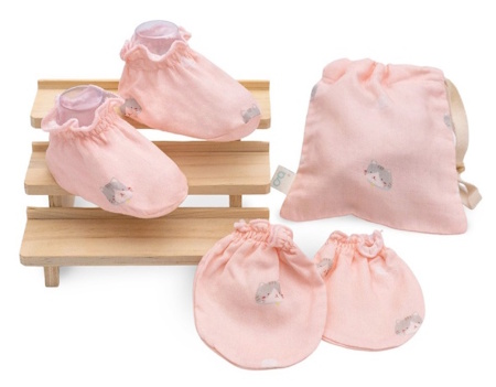 No.2 Granny Ben เซตถุงมือถุงเท้าใยเทนเซล TENCEL™ Muslin Mittens & Socks No.2 Granny Ben เซตถุงมือถุงเท้าใยเทนเซล TENCEL™ Muslin Mittens & Socks