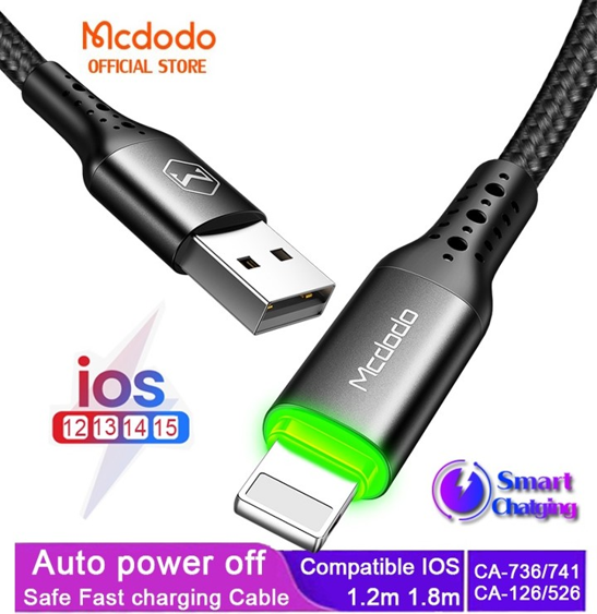 No.3 Mcdodo สายชาร์จ Type C เป็น Lightning PD 36W ชาร์จเร็ว สําหรับ iPhone No.3 Mcdodo สายชาร์จ Type C เป็น Lightning PD 36W ชาร์จเร็ว สําหรับ iPhone