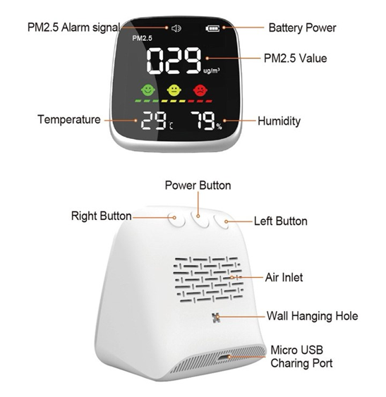 No.4 Dienmern เครื่องวัดฝุ่น PM 2.5 รุ่น DM1013C No.4 Dienmern เครื่องวัดฝุ่น PM 2.5 รุ่น DM1013C