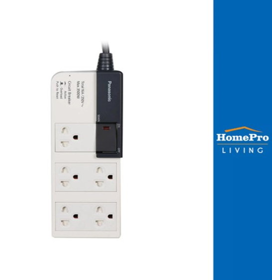 No.4 PANASONIC รางปลั๊กไฟ 5 ช่อง WCHG 28352 3 ม. ปลั๊กไฟ 3 เมตร PANASONIC No.4 PANASONIC รางปลั๊กไฟ 5 ช่อง WCHG 28352 3 ม. ปลั๊กไฟ 3 เมตร PANASONIC