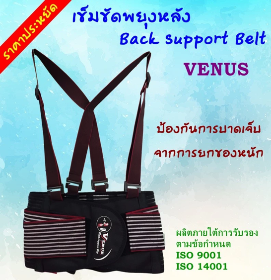 No.6 Venus Back Support Belt เข็มขัดพยุงหลัง ยี่ห้อ Venus No.6 Venus Back Support Belt เข็มขัดพยุงหลัง ยี่ห้อ Venus