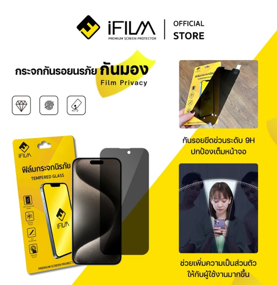 No.6 iFilm ฟิล์มกันมองไร้ขอบดำ No.6 iFilm ฟิล์มกันมองไร้ขอบดำ