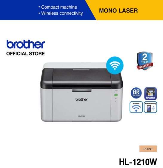 No.8 Brother HL 1210W เครื่องปริ้นท์เลเซอร์ขาวดำ กะทัดรัด ทนทาน No.8 Brother HL 1210W เครื่องปริ้นท์เลเซอร์ขาวดำ กะทัดรัด ทนทาน
