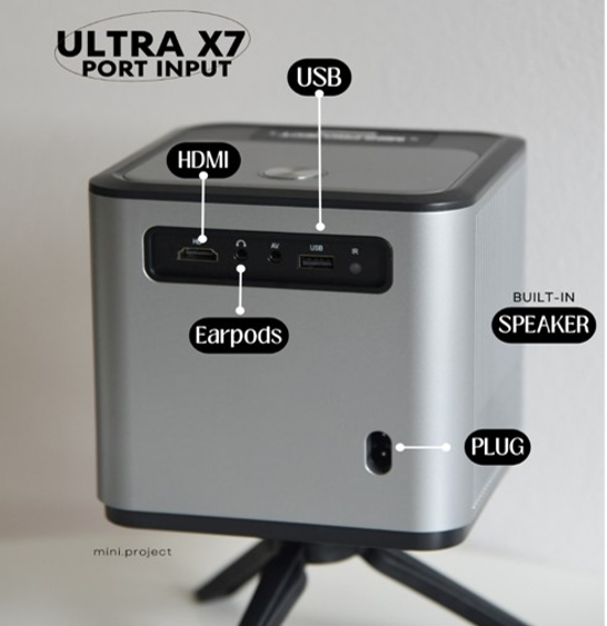 No.9 GISMO Ultra X7 โปรเจคเตอร์ 4K มินิโปรเจคเตอร์ Built In Android 9.0 HIFI 5W No.9 GISMO Ultra X7 โปรเจคเตอร์ 4K มินิโปรเจคเตอร์ Built In Android 9.0 HIFI 5W