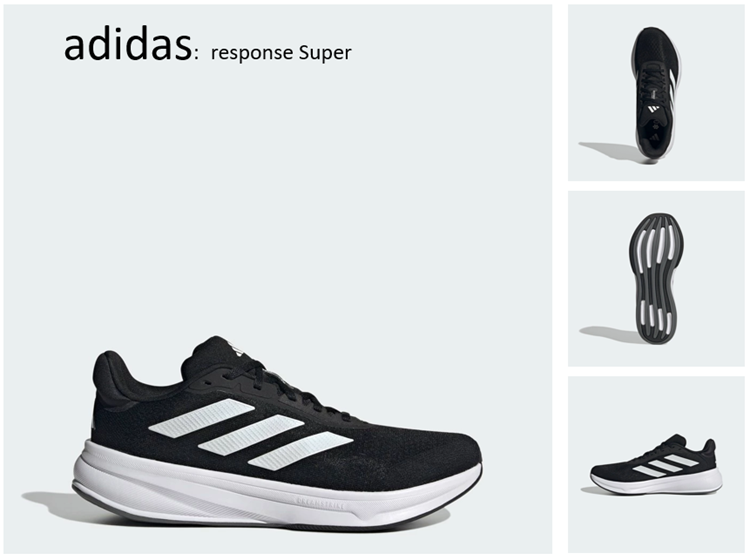 adidas วิ่ง รองเท้า Response Super ผู้ชาย สีดำ JI4308