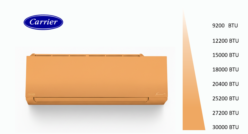 CARRIER แอร์ติดผนังระบบอินเวอร์เตอร์รุ่น X INVERTER PLUS ORANGE