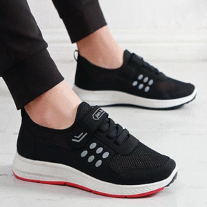 รองเท้าผ้าใบเพื่อสุขภาพแบบสลิปออน เสริมส้น นิ่มสบาย 1