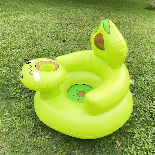 10. เบาะหัดนั่งเด็ก ลายอะโวคาโด แบบเป่าลมและมีปั๊มในตัว1