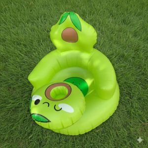 10. เบาะหัดนั่งเด็ก ลายอะโวคาโด แบบเป่าลมและมีปั๊มในตัว2